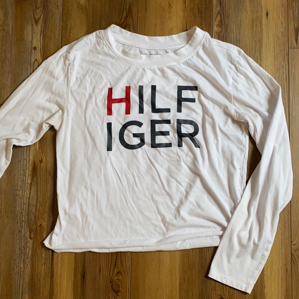 tommy cropped long sleeve